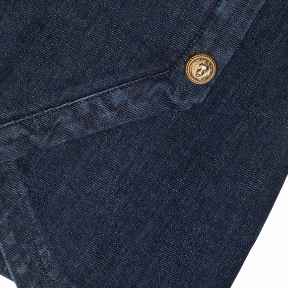 BALMAIN Kids Double-Breasted Long Sleeved Denim Blazer & Skirt Set Size 6(Girls) - Picture 10 of 10